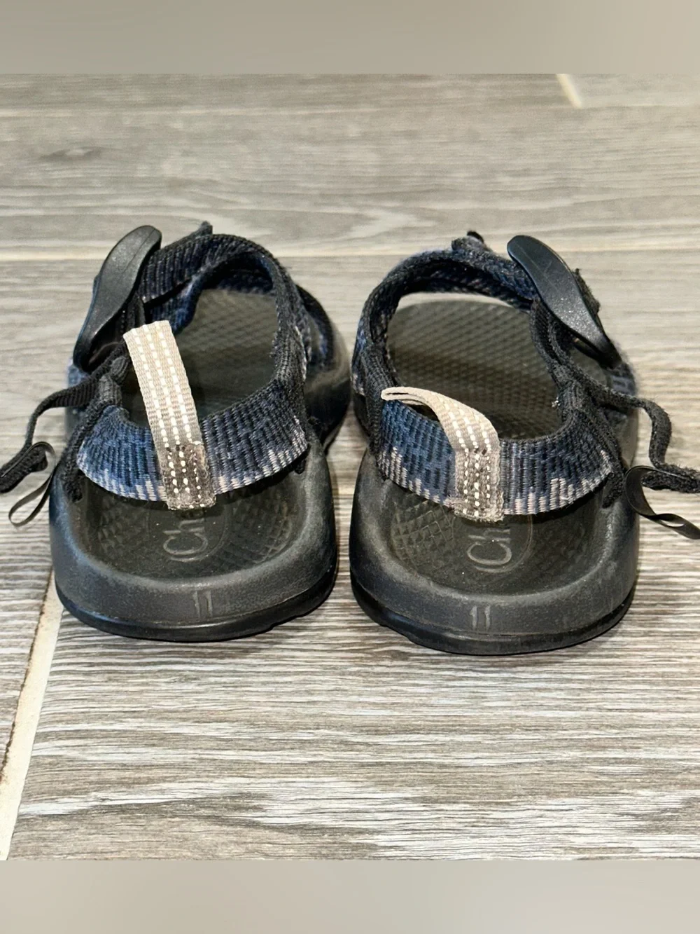 Chaco Kids Z1 EcoTread Athletic Sport Sandal Youth Size 11 Navy Slides Outdoor